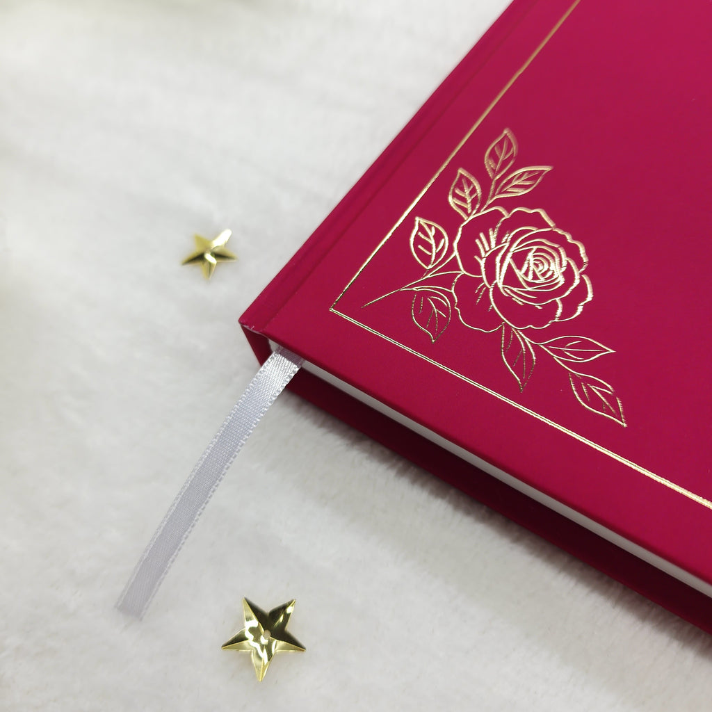 2026 Pre-made Planner/ Bullet Journal - Cherry Red colour