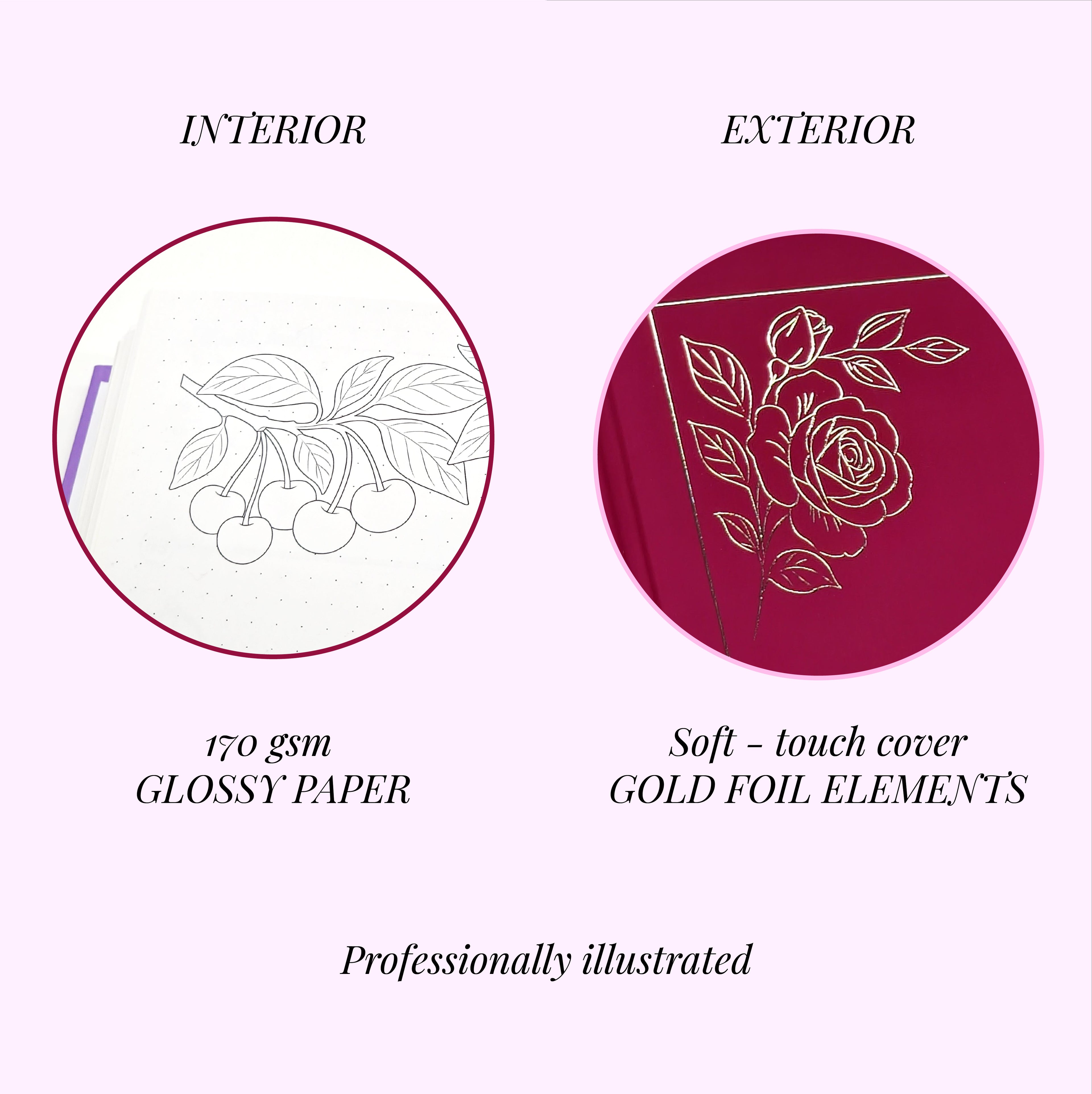 2026 Pre-made Planner/ Bullet Journal - Cherry Red colour