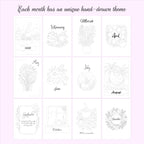 2026 Pre-made Planner/ Bullet Journal - Cherry Red colour