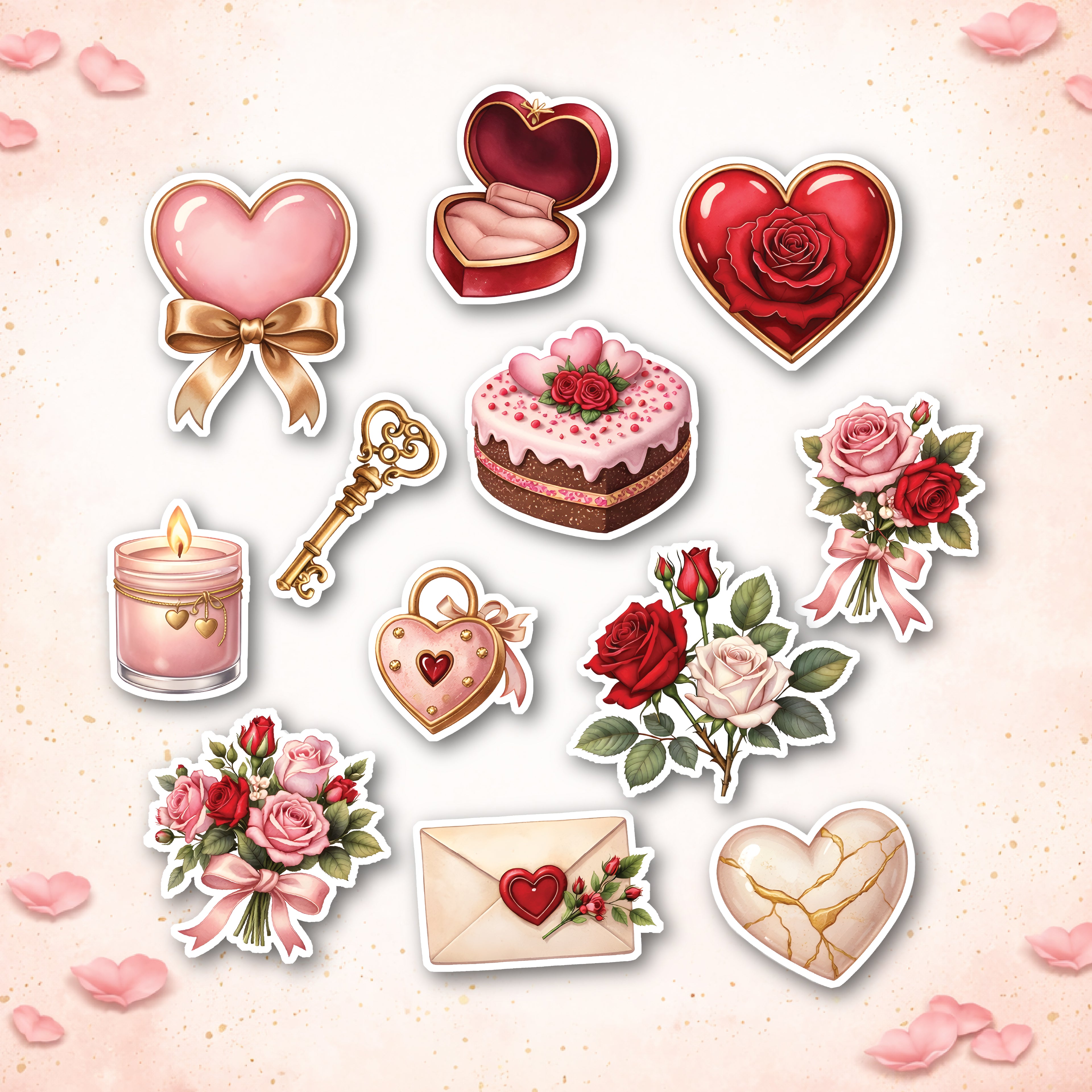 Valentine’s Day Individual Stickers