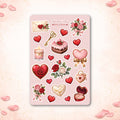 Valentine’s Day Stickers Sheet – Romantic Planner & Journal Stickers