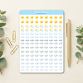 Weather Tracker Stickers Sheet – Planner & Journal Weather Icons ☀️🌧️❄️