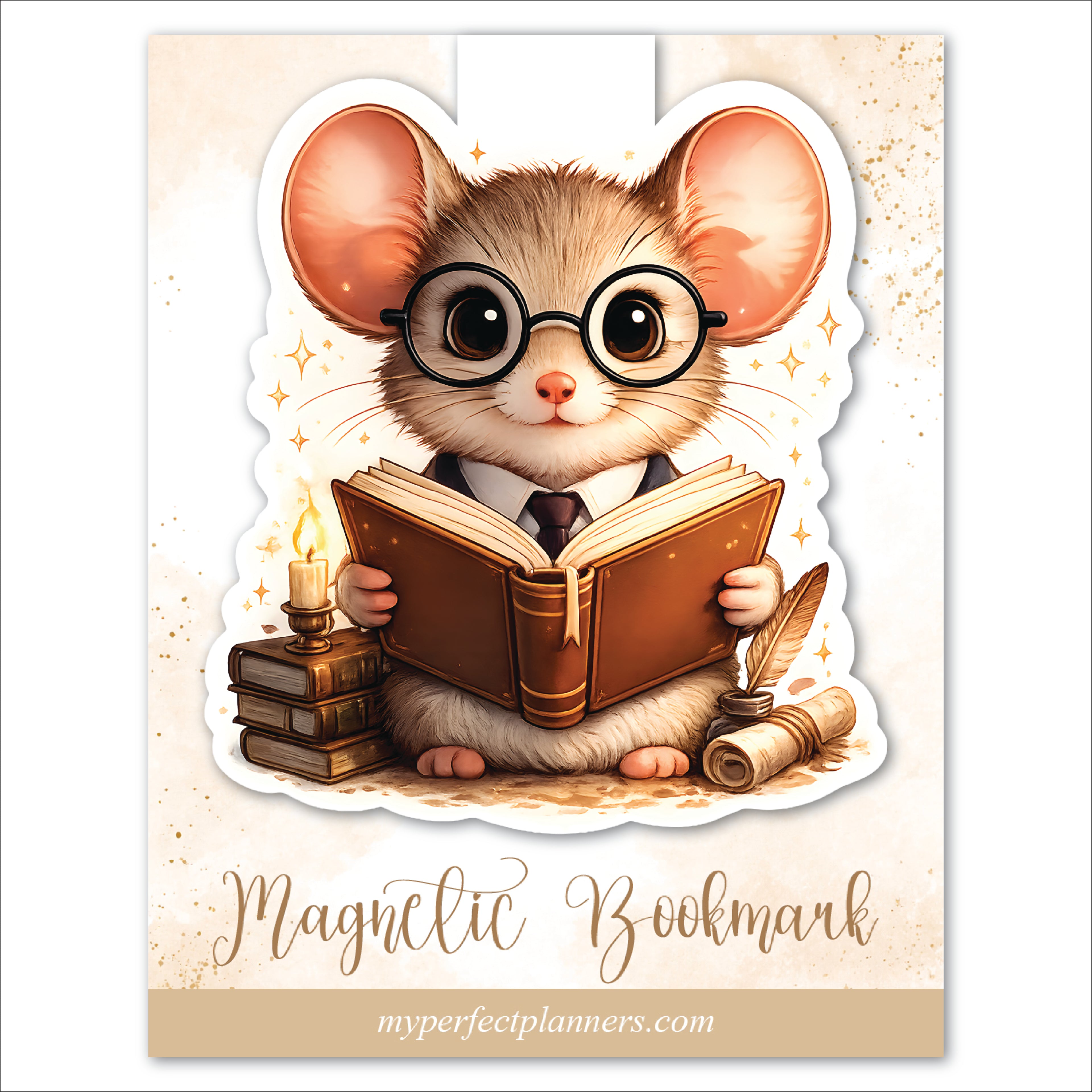 Bookish Mouse Magnetic Bookmark