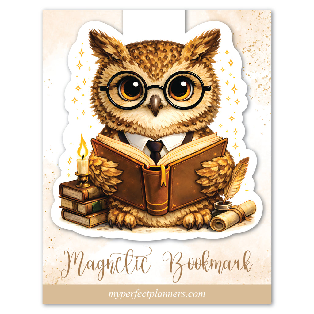 Bookish Owl Magnetic Bookmark