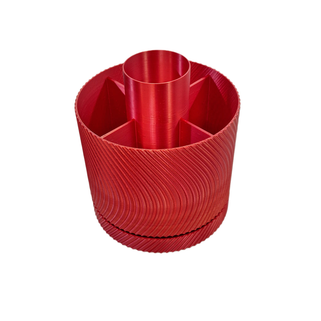 Rotating Red Desk Organizer