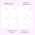 2026 Pre-made Planner/ Bullet Journal - Cherry Red colour