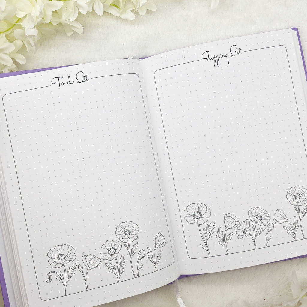 2026 Pre-made Planner/ Bullet Journal - Cherry Red colour