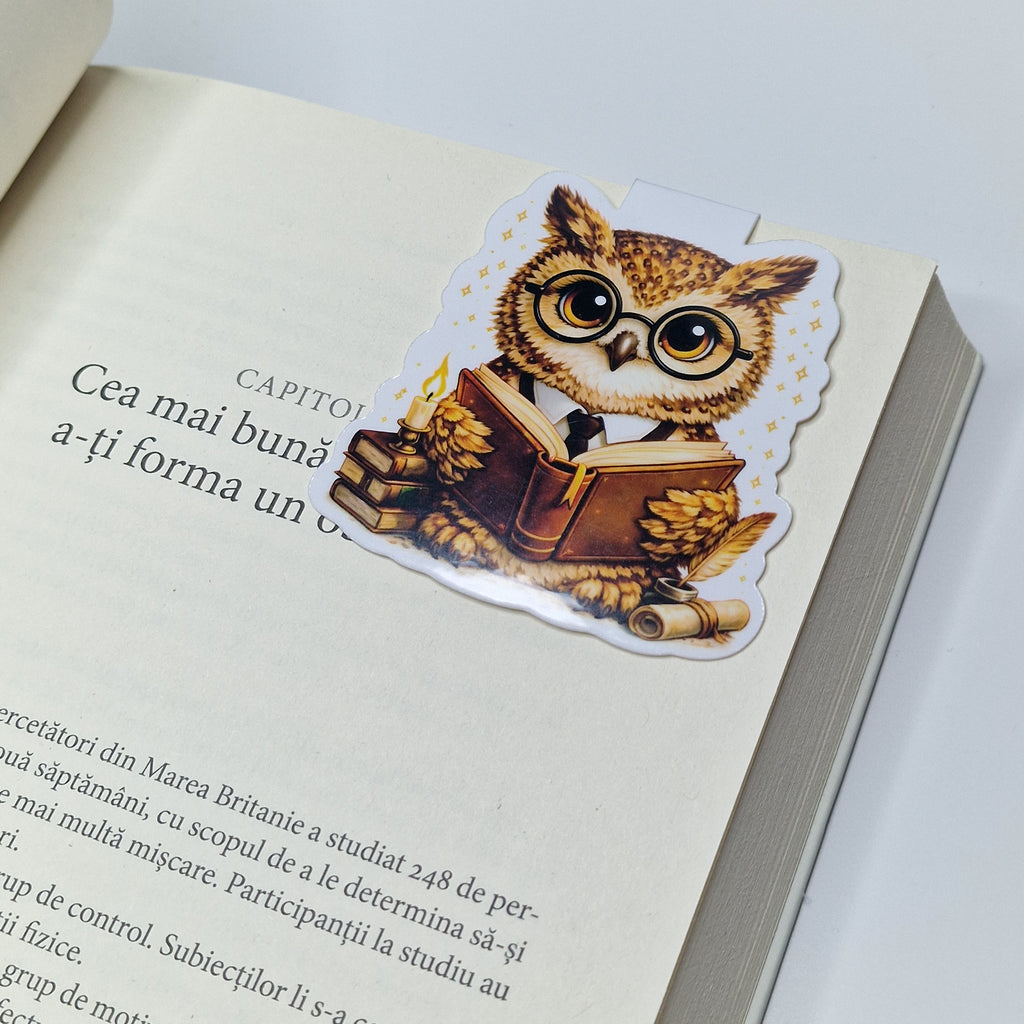Bookish Owl Magnetic Bookmark