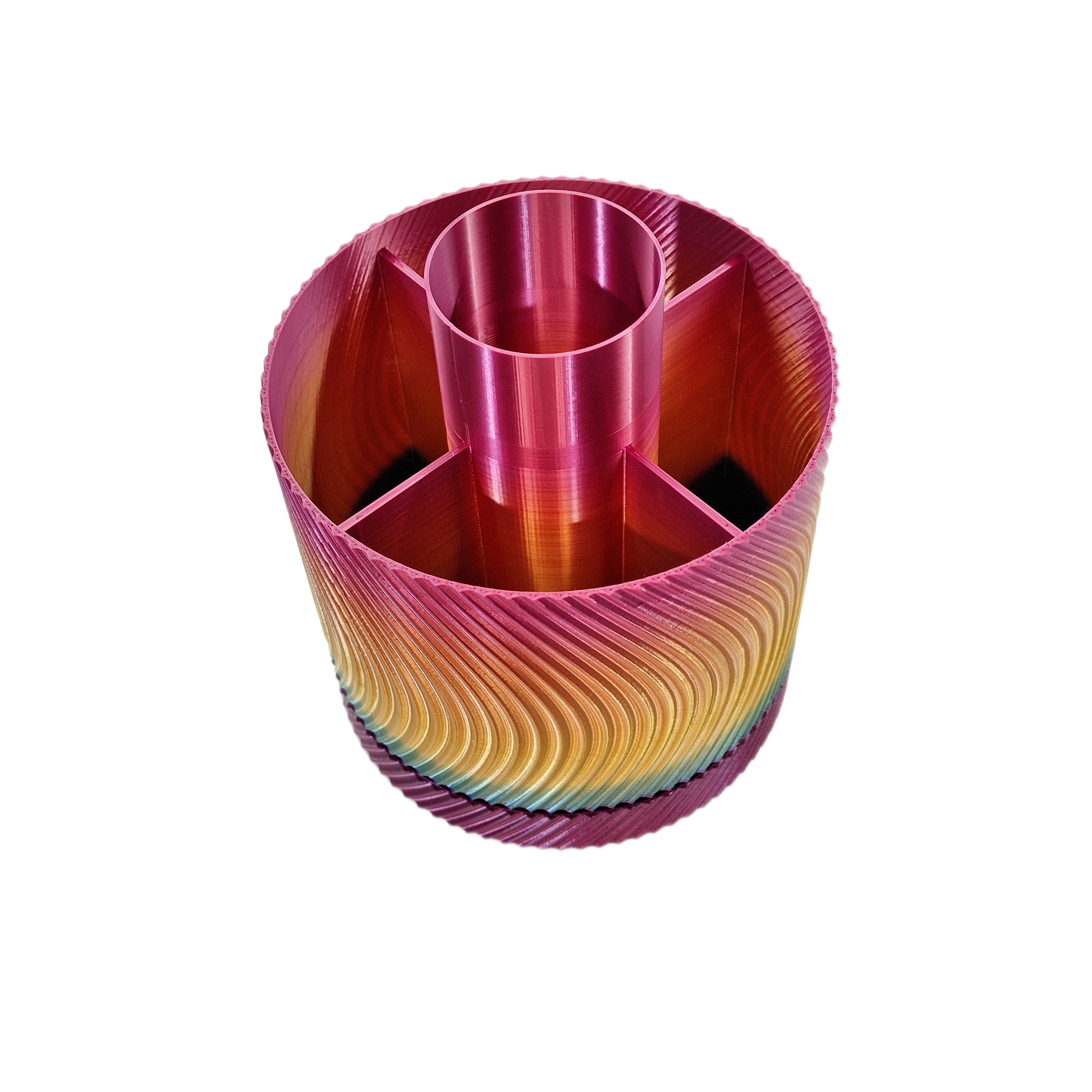 Rotating Rainbow Desk Organizer